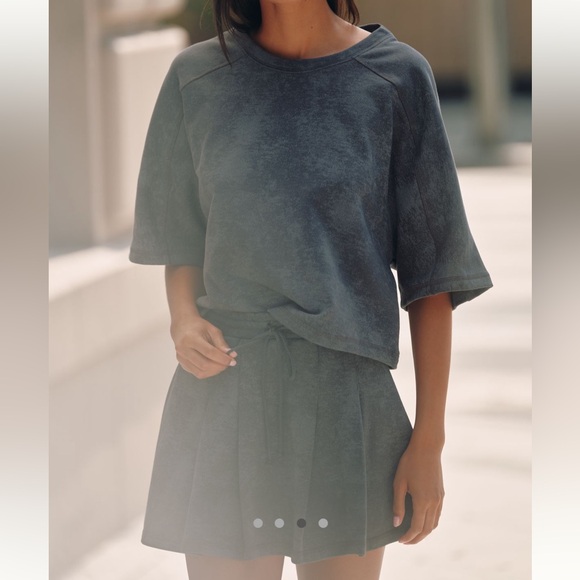 Daily Practice Anthropologie Pull-On Washed Mini Skirt Women Size XL - Picture 6 of 6